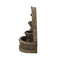 29 Inch Tall Outdoor Weather-Resistant Faux Stone Floor Fountain (SAK63421) - Saksby Wholesale - Side View