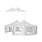 [29X21FT] Extra Large Heavy-Duty Outdoor Waterproof Party, Wedding Tent With Steel Frame (SAK53821) - Saksby Wholesale - 2 Way Tent Top VIew