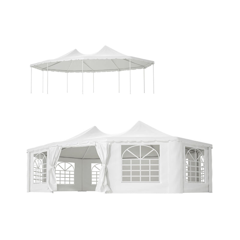 [29X21FT] Extra Large Heavy-Duty Outdoor Waterproof Party, Wedding Tent With Steel Frame (SAK53821) - Saksby Wholesale - 2 Way Tent