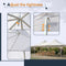 [29X21FT] Extra Large Heavy-Duty Outdoor Waterproof Party, Wedding Tent With Steel Frame (SAK53821) - Saksby Wholesale - Adjust Tightness