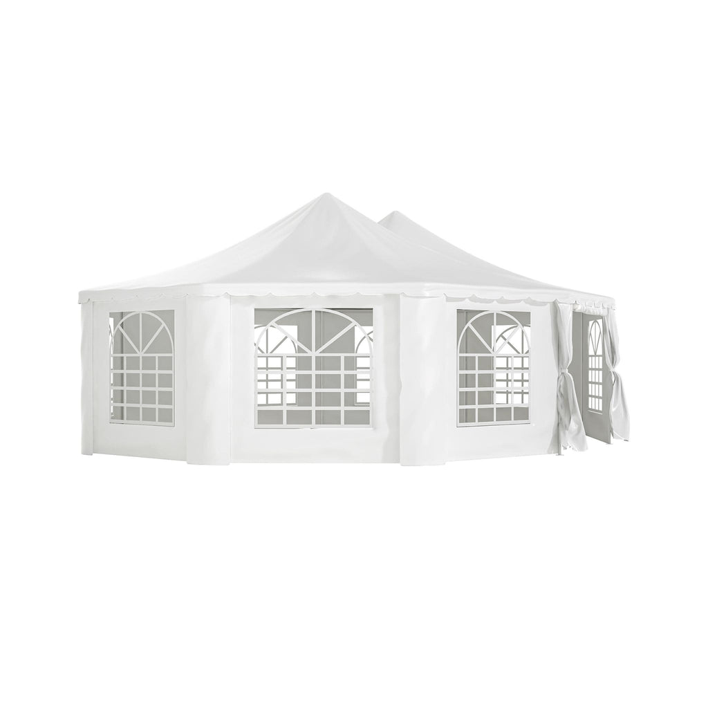 [29X21FT] Extra Large Heavy-Duty Outdoor Waterproof Party, Wedding Tent With Steel Frame (SAK53821) - Saksby Wholesale - Front View White Background