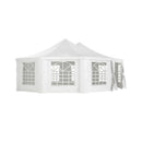 [29X21FT] Extra Large Heavy-Duty Outdoor Waterproof Party, Wedding Tent With Steel Frame (SAK53821) - Saksby Wholesale - Front View White Background