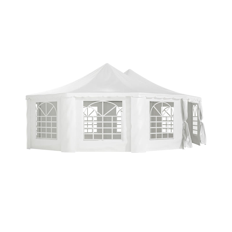 [29X21FT] Extra Large Heavy-Duty Outdoor Waterproof Party, Wedding Tent With Steel Frame (SAK53821) - Saksby Wholesale - Front View White Background