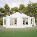[29X21FT] Extra Large Heavy-Duty Outdoor Waterproof Party, Wedding Tent With Steel Frame (SAK53821) - Saksby Wholesale - Side View Lifestyle
