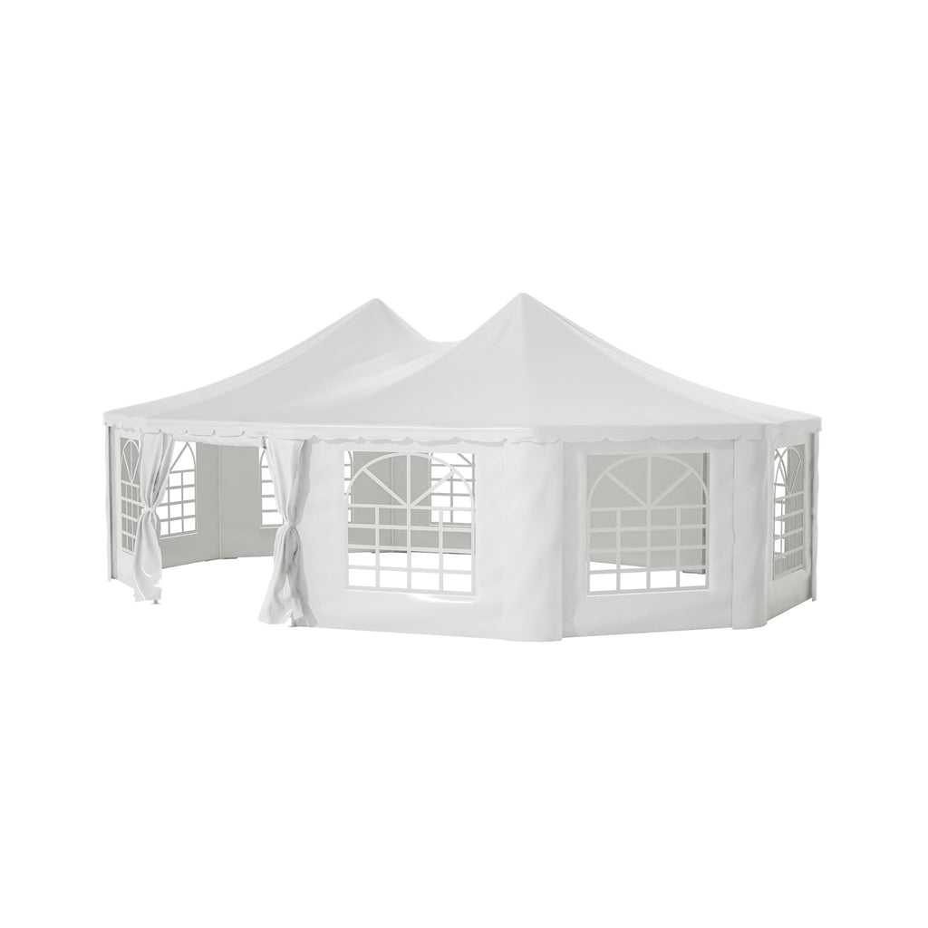 [29X21FT] Extra Large Heavy-Duty Outdoor Waterproof Party, Wedding Tent With Steel Frame (SAK53821) - Saksby Wholesale - Side VIew White Background