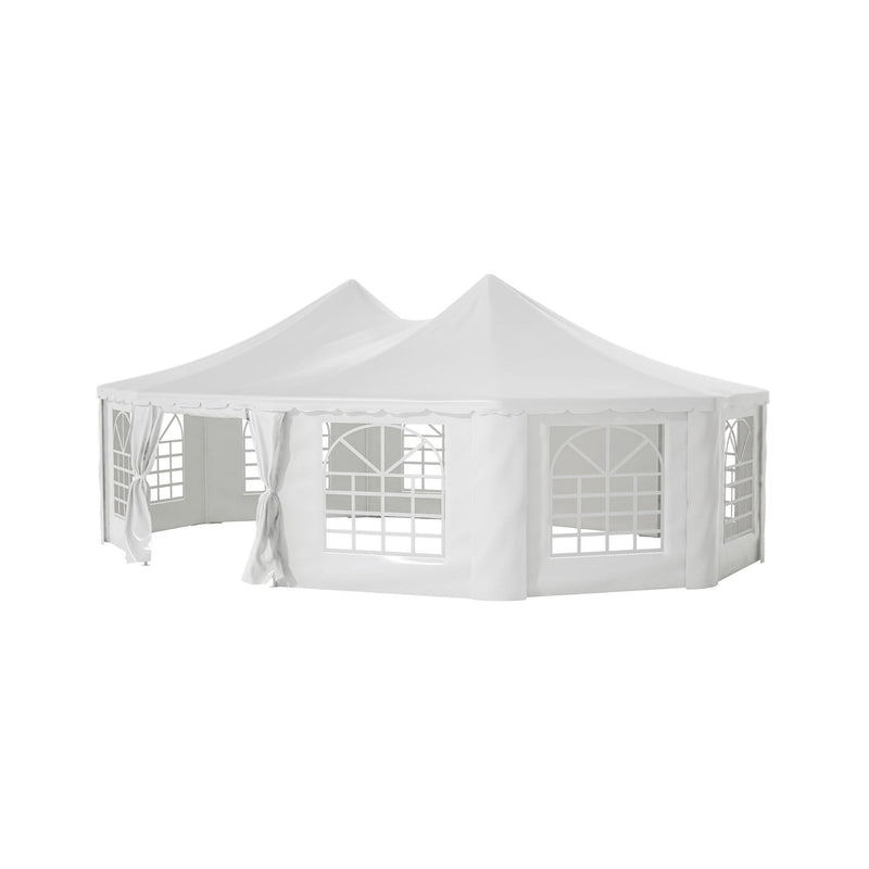 [29X21FT] Extra Large Heavy-Duty Outdoor Waterproof Party, Wedding Tent With Steel Frame (SAK53821) - Saksby Wholesale - Side VIew White Background
