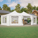 [29X21FT] Extra Large Heavy-Duty Outdoor Waterproof Party, Wedding Tent With Steel Frame (SAK53821) - Saksby Wholesale - Side VIew