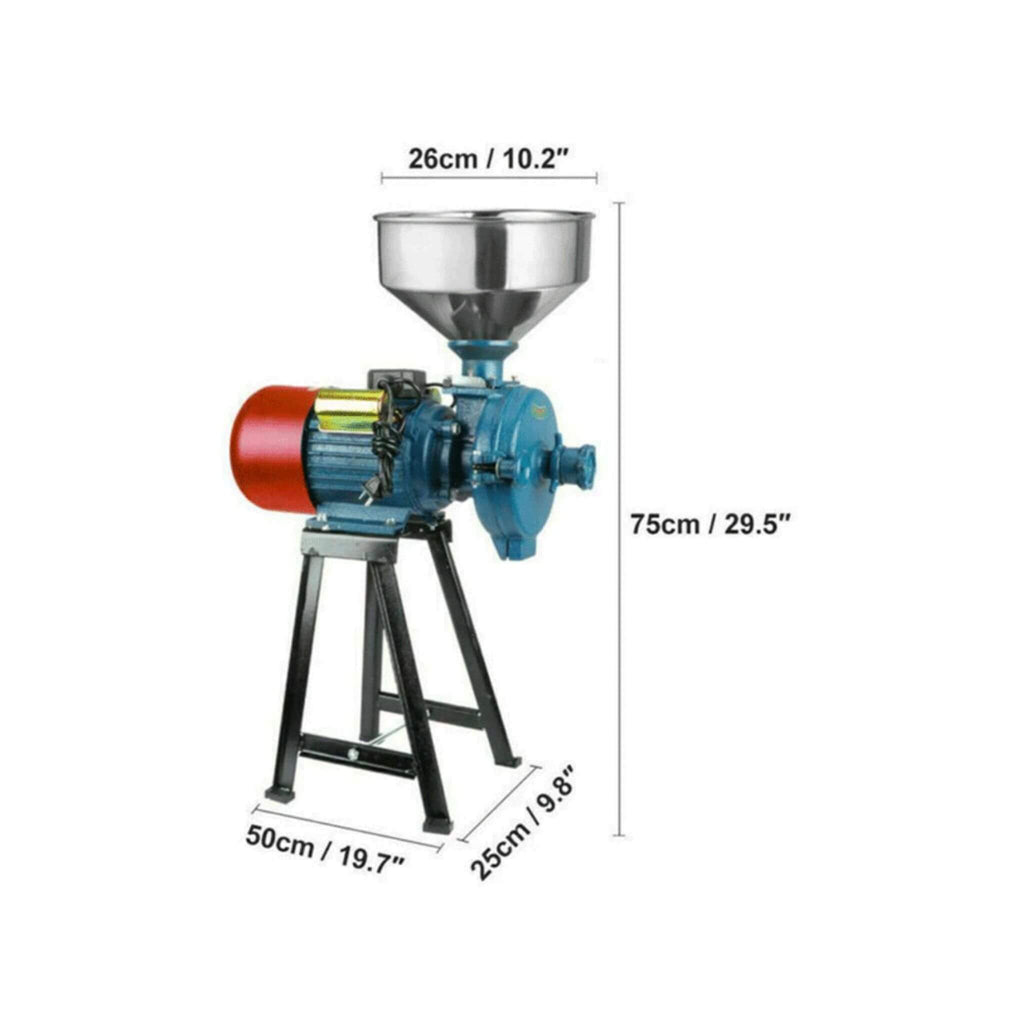 3000W Commercial Electric Corn Wheat Grain Mill Grinder (SAK91135) - Saksby Wholesale - Product Dimensions