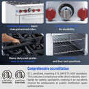 36-Inch Commercial 210K BTU 6-Burner Stainless Steel Freestanding Gas Range (SAK85603) - Saksby Wholesale - Features And Guarantees