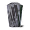 36" Large Capacity Commercial Outdoor Modern Trash Waste Garbage Bin With Top Cover (SAK62597) SAKSBY - 
Front View