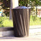 36" Large Capacity Commercial Outdoor Modern Trash Waste Garbage Bin With Top Cover (SAK62597) SAKSBY - 
Outdoor View