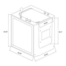 36-Inch Premium 1-Person Walk-In Whirlpool Hydromassage Bathtub (SAK59163) - Saksby Wholesale - Dimensions