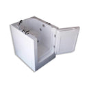 36-Inch Premium 1-Person Walk-In Whirlpool Hydromassage Bathtub (SAK59163) - Saksby Wholesale - Front Right Top View With Door Opened