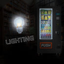 36-Slot Commercial Refrigerated Snack Drink Vending Machine With Bill And Coin Acceptor (SAK67318)  - Saksby Wholesale - Glowing Light In The Dark