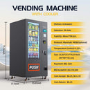 36-Slot Commercial Refrigerated Snack Drink Vending Machine With Bill And Coin Acceptor (SAK67318)  - Saksby Wholesale - Product Details