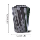 36" Large Capacity Commercial Outdoor Modern Trash Waste Garbage Bin With Top Cover (SAK62597) SAKSBY - 
Dimensions View