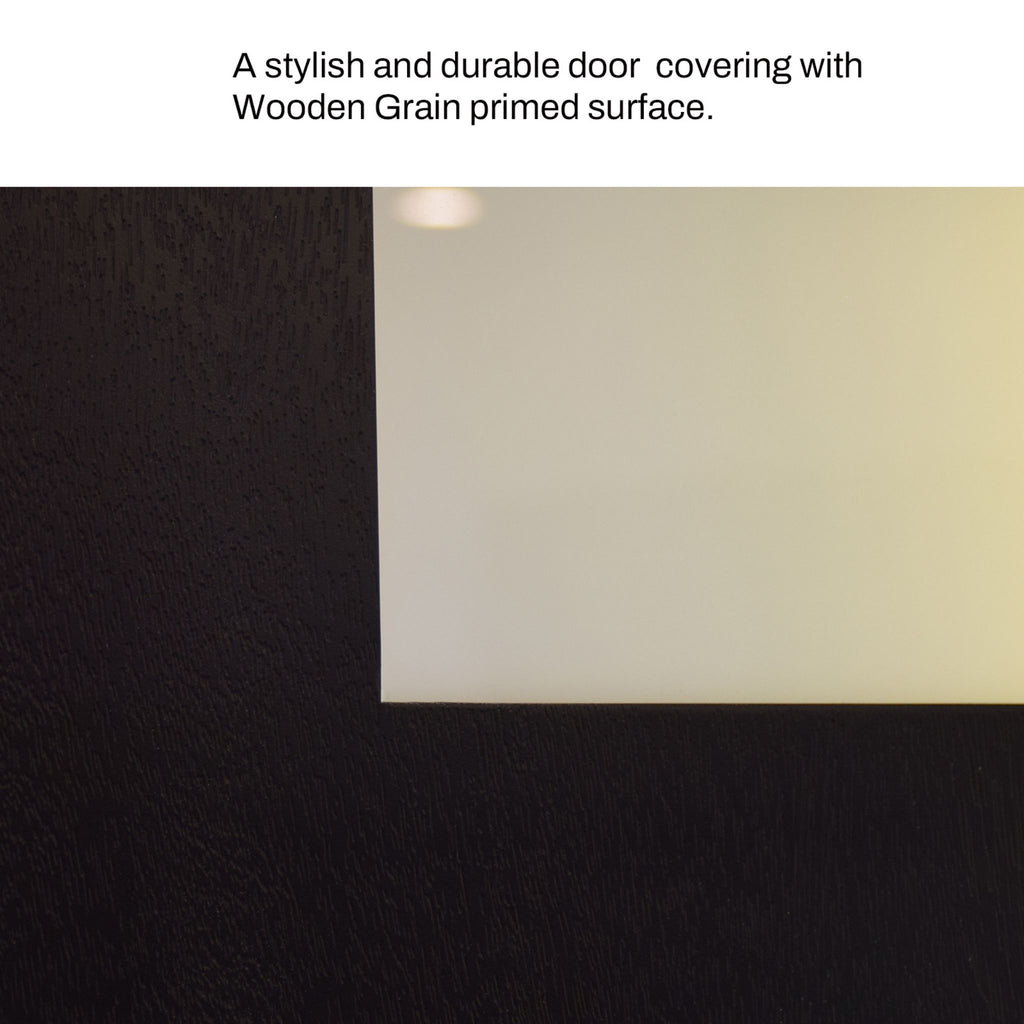 [36X80-Inch] Nuvia Modern Black Left Inswing Fiberglass Entry Door With 4-9/16 White Vinyl Frame (SAK52910) - Saksby Wholesale - Surface Details