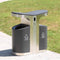 38" Large Commercial Outdoor Stainless Steel Trash Waste Garbage Bin (SAK82713) SAKSBY - 
Outdoor View