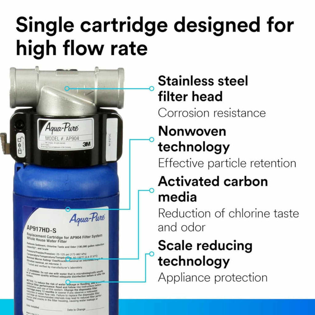 [5621008] 3M Aqua Pure AP900 Series Whole House Water Filter Cartridge, AP917HD-S (SAK25741)