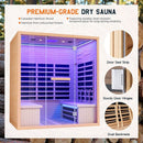 4-Person Low EMF Canadian Hemlock Infrared Sauna With Bluetooth (SAK29571) - Saksby Wholesale - Material Structure Details