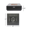 40-Inch 50K BTU Modern Outdoor Square Iron Backyard Patio Fire Pit (SAK31635) - Saksby Wholesale - Dimension View