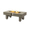 42 Inch 50K BTU Iron Liquid Propane Fire Pit Table With Glass Stones (SAK63845) - Saksby Wholesale - White Bacground