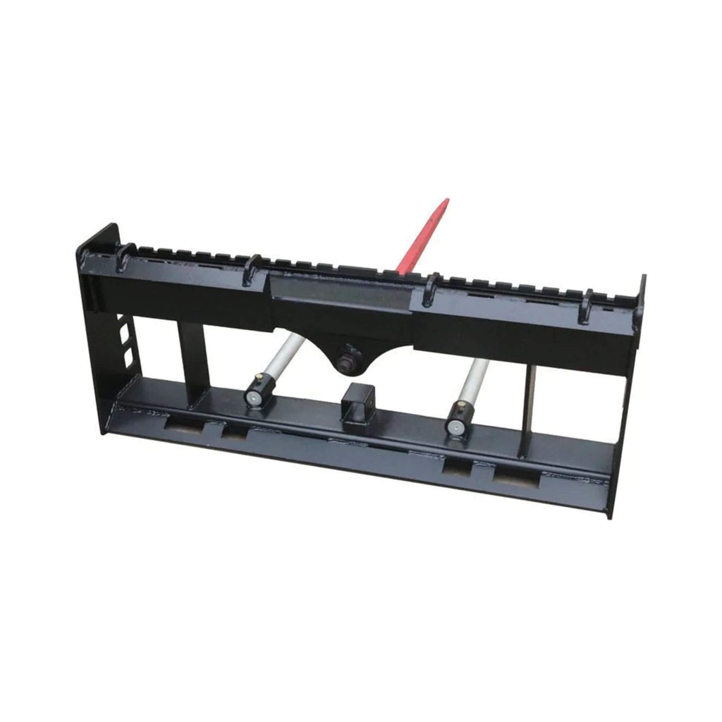 42-Inch Heavy-Duty Pallet Forks Hay Spear Skid Steer Attachment With Quick Attach (SAK16528) - Saksby Wholesale - Front Side View