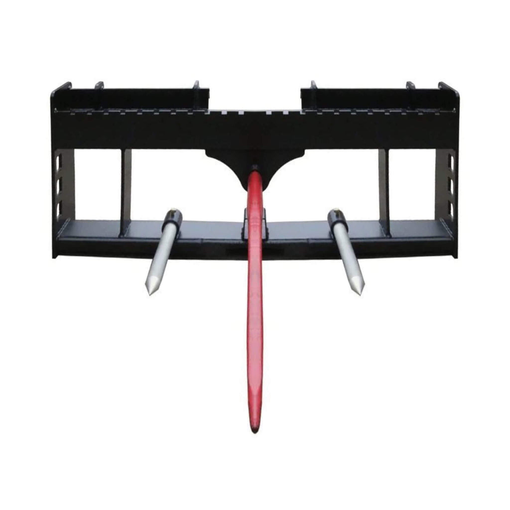 42-Inch Heavy-Duty Pallet Forks Hay Spear Skid Steer Attachment With Quick Attach (SAK16528) - Saksby Wholesale - Front View