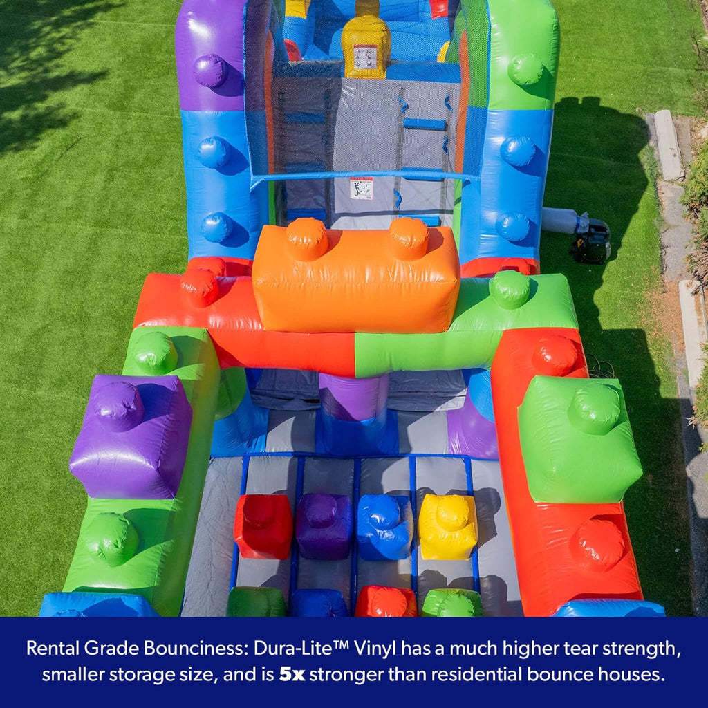 42FT Commercial Inflatable Obstacle Course With Dual Water Slide (SAK31587) - Saksby Wholesale - Durability