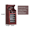 43-Bottle Freestanding Low Noise Wine Cooler Cabinet (SAK56084) - Saksby Wholesale - Dimensions