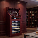 43-Bottle Freestanding Low Noise Wine Cooler Cabinet (SAK56084) - Saksby Wholesale - Lifestyle Front Right View