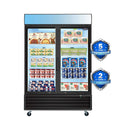 44.7 Cu.Ft Commercial Glass Door Merchandiser Freezer With LED Display (SAK39478) - Saksby Wholesale - Certified