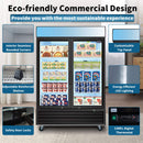 44.7 Cu.Ft Commercial Glass Door Merchandiser Freezer With LED Display (SAK39478) - Saksby Wholesale - Features