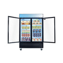 44.7 Cu.Ft Commercial Glass Door Merchandiser Freezer With LED Display (SAK39478) - Saksby Wholesale - Storage Display VIew