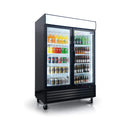 44.7 Cu.Ft Double-Door Commercial Display Merchandising Refrigerator (SAK54692) - Saksby Wholesale - Front Side View