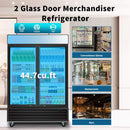 44.7 Cu.Ft Double-Door Commercial Display Merchandising Refrigerator (SAK54692) - Saksby Wholesale - Product Usage