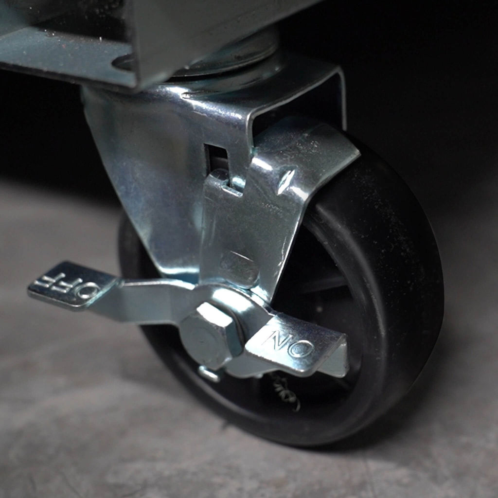 44.7 Cu.Ft Double-Door Commercial Display Merchandising Refrigerator (SAK54692) - Saksby Wholesale - Wheel VIew