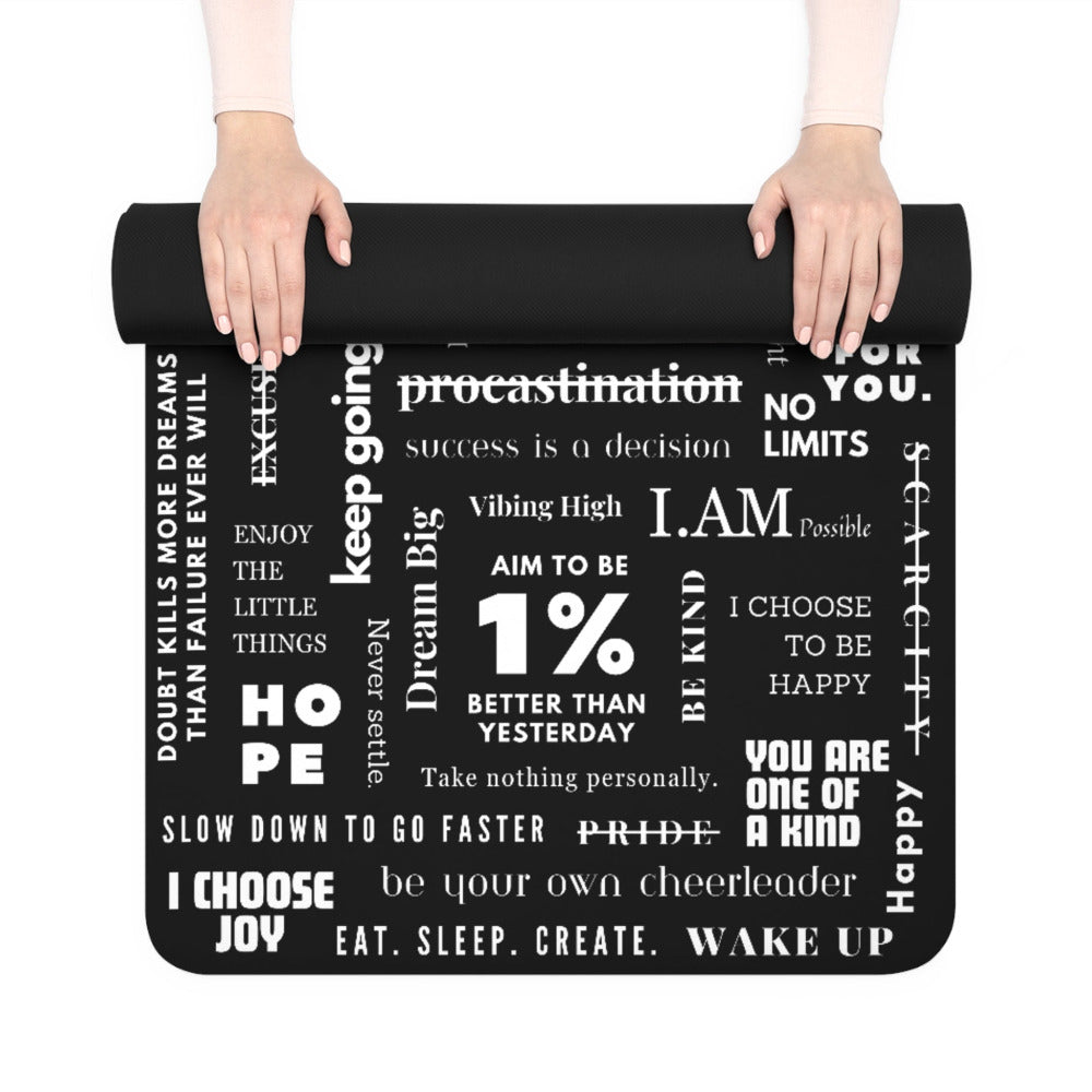 Manifesto Premium Lightweight Polyester Rubber Yoga Mat With Microfiber Suede Top (HBG94786)