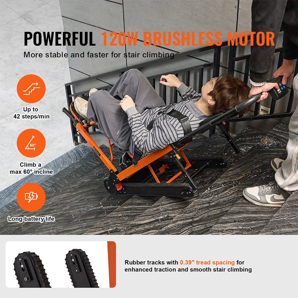 450LBS Heavy Duty Electric Portable Stair Climbing Machine For Home, Elderly And Disabled (SAK41685) - SAKSBY.com - Stairlifts & Elevators - SAKSBY.com