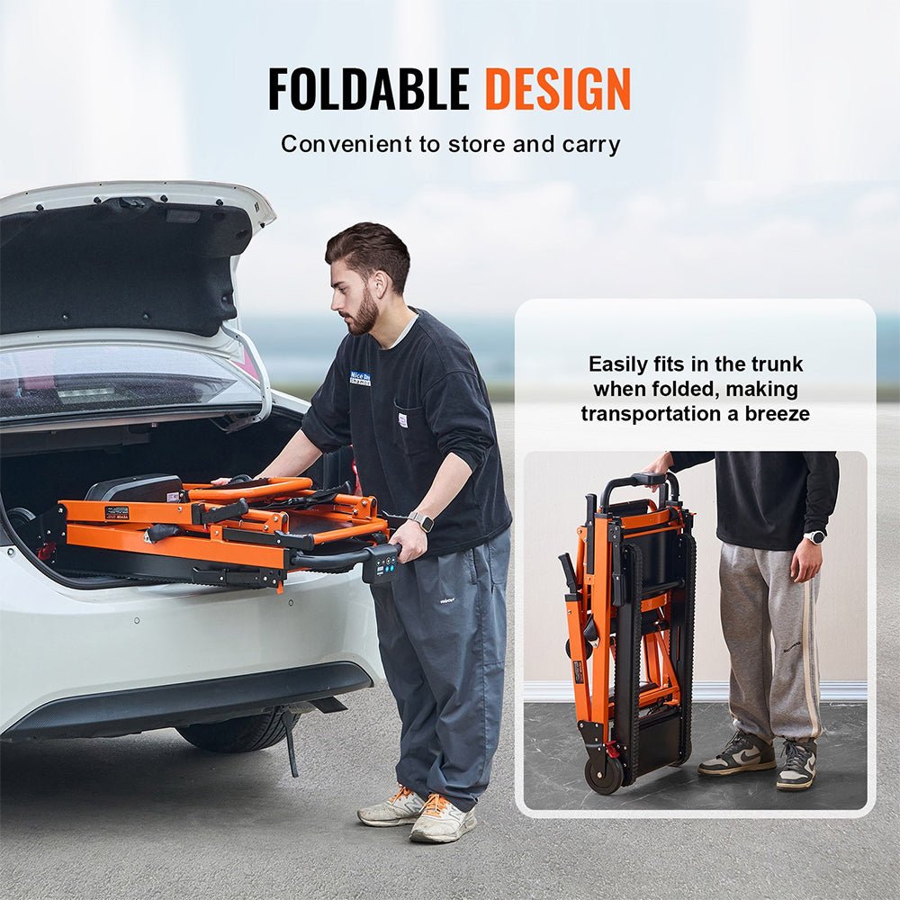450LBS Heavy Duty Electric Portable Stair Climbing Machine For Home, Elderly And Disabled (SAK41685) - SAKSBY.com - Stairlifts & Elevators - SAKSBY.com