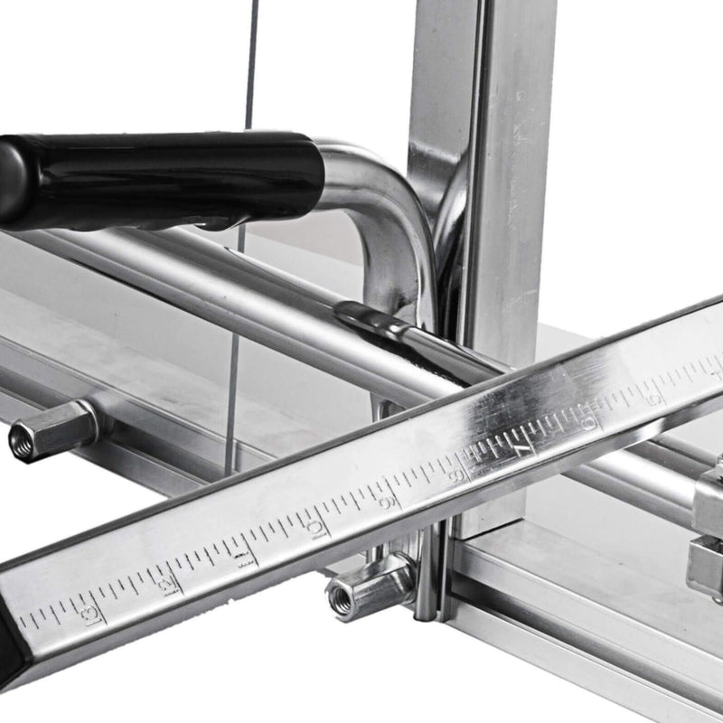 48" Adjustable Portable Home Chainsaw Lumber Mill (SAK93688) - Saksby Wholesale - Measure Bar Close View