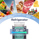 48-Inch Commercial 33 Cu.Ft Stainless Steel Reach-In Refrigerator With Four Split Doors (SAK83046) - Saksby Wholesale - Capacity View
