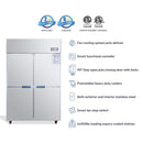 48-Inch Commercial 33 Cu.Ft Stainless Steel Reach-In Refrigerator With Four Split Doors (SAK83046) - Saksby Wholesale - Certifications View