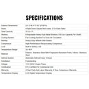 48-Inch Commercial 33 Cu.Ft Stainless Steel Reach-In Refrigerator With Four Split Doors (SAK83046) - Saksby Wholesale - Specifications