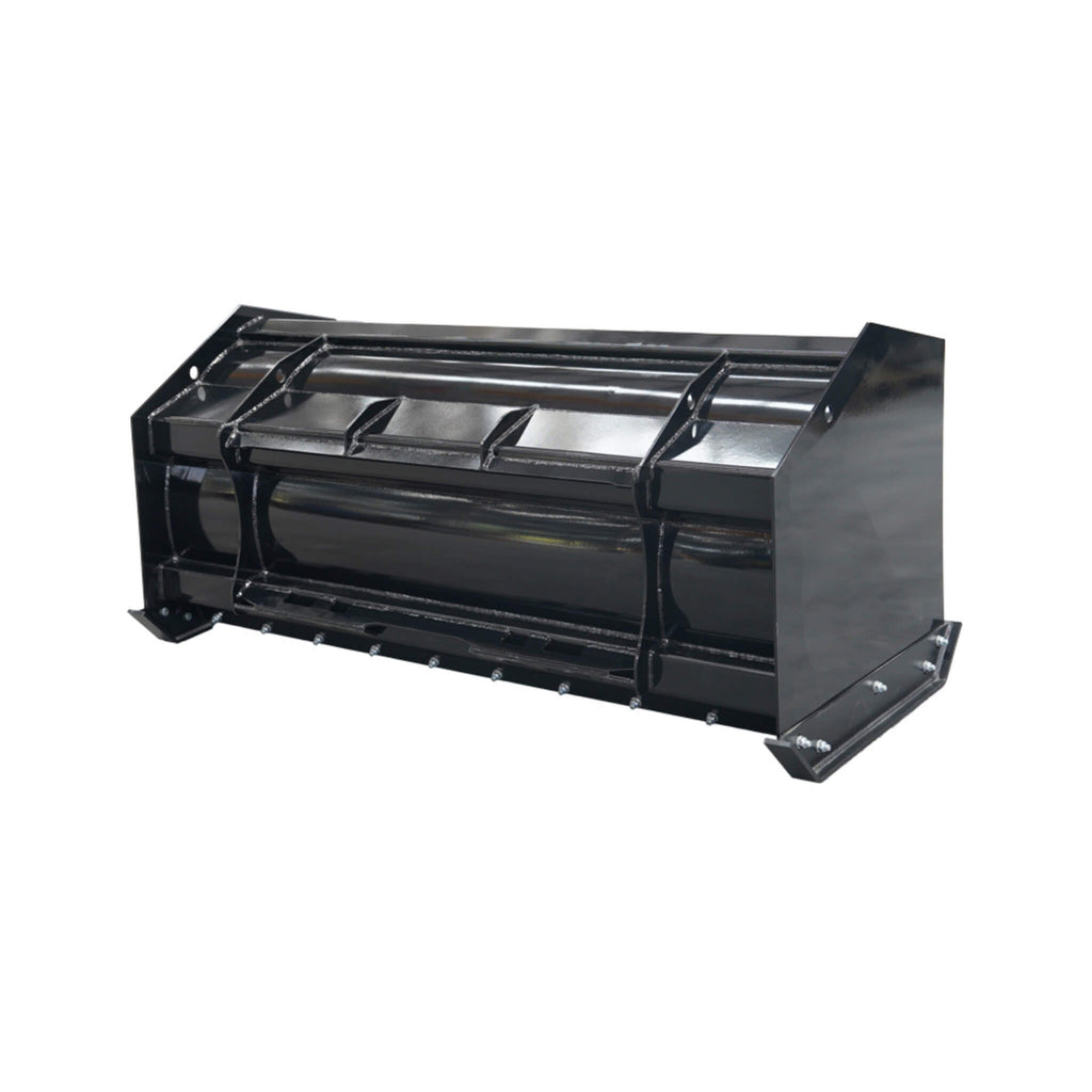 48-Inch Heavy Duty Universal Skid Steer Snow Pusher Attachment (SAK63418) - Saksby Wholesale - Front Left Back View