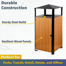 49-Gallon Commercial Outdoor Trash Can With Covered Top (SAK72136) - Saksby Wholesale - Durable Construction