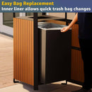 49-Gallon Commercial Outdoor Trash Can With Covered Top (SAK72136) - Saksby Wholesale - Liner