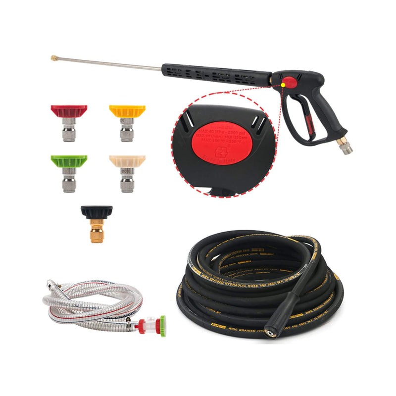4K PSI Commercial Hot Water Gas Powered Pressure Washer (SAK62461) - Saksby Wholesale - Product Package Inclusions