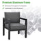 Premium Outdoor Aluminum Furniture Set For Backyard & Poolside, 4PCS (SAK73532) - Saksby Wholesale - Aluminum Frame View
