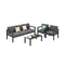Premium Outdoor Aluminum Furniture Set For Backyard & Poolside, 4PCS (SAK73532) - Saksby Wholesale - Front Left View